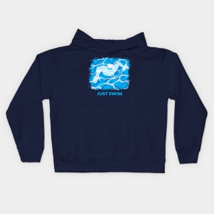 Swim Pool Just Swim Freestyle Kids Hoodie